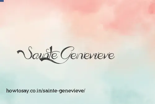 Sainte Genevieve