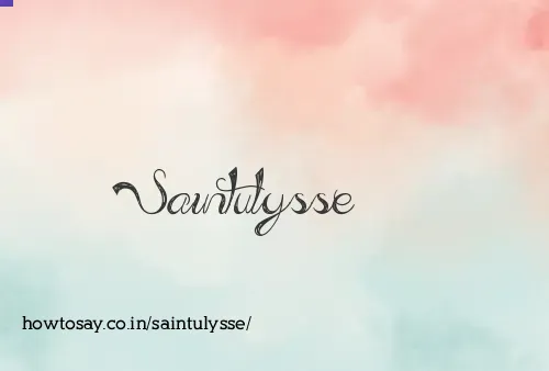Saintulysse