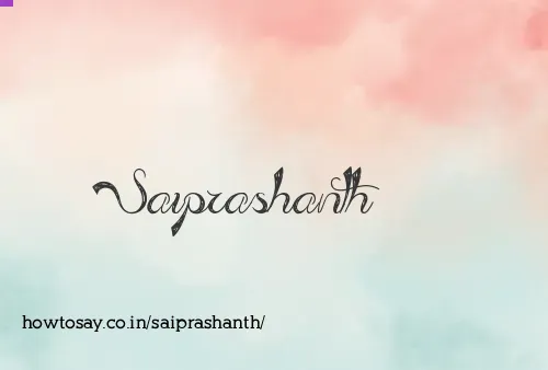 Saiprashanth