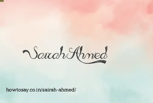 Sairah Ahmed