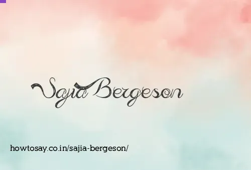 Sajia Bergeson