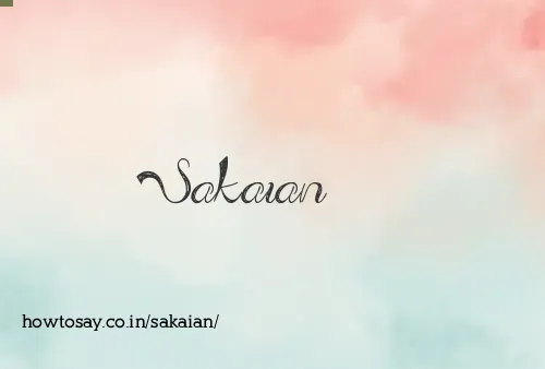 Sakaian