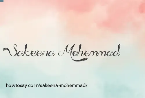Sakeena Mohemmad