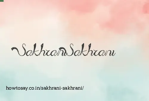 Sakhrani Sakhrani