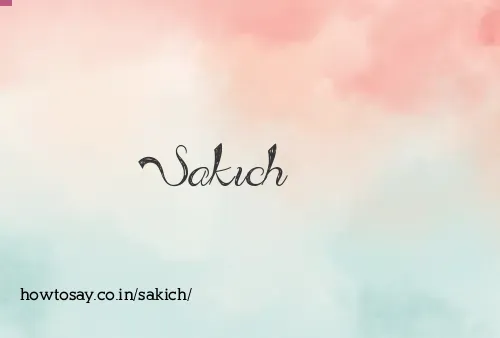 Sakich