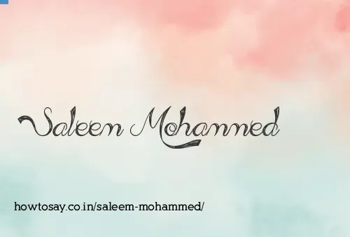 Saleem Mohammed