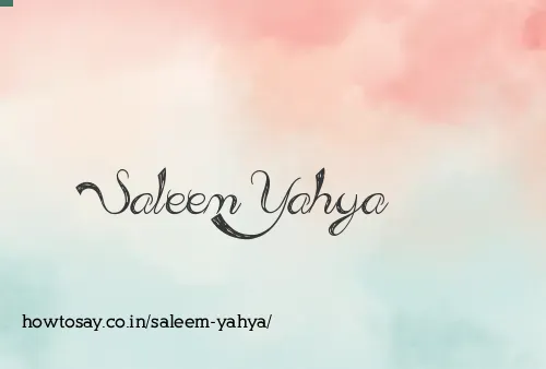 Saleem Yahya