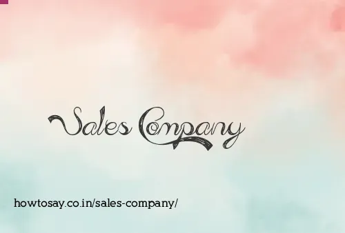 Sales Company