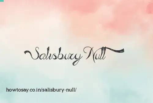 Salisbury Null