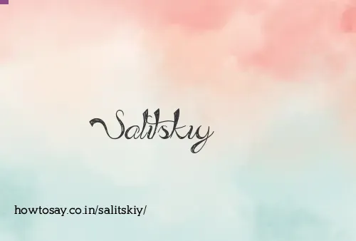 Salitskiy