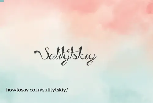 Salitytskiy
