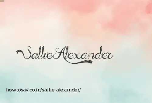 Sallie Alexander