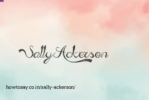 Sally Ackerson