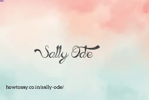 Sally Ode