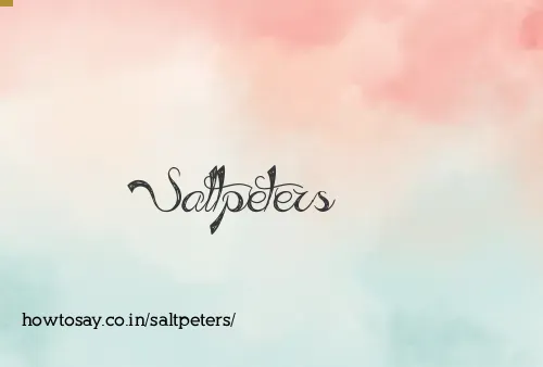Saltpeters