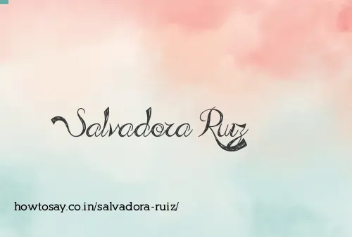 Salvadora Ruiz