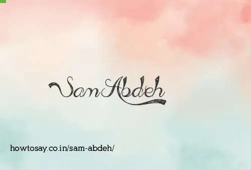 Sam Abdeh