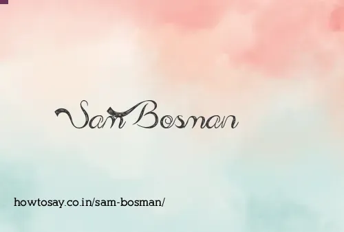 Sam Bosman