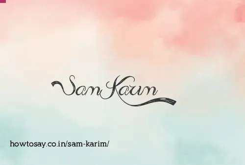 Sam Karim