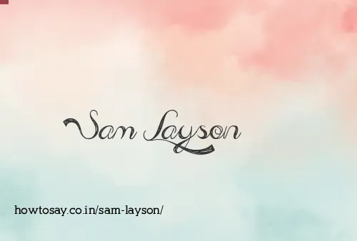 Sam Layson