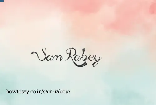 Sam Rabey