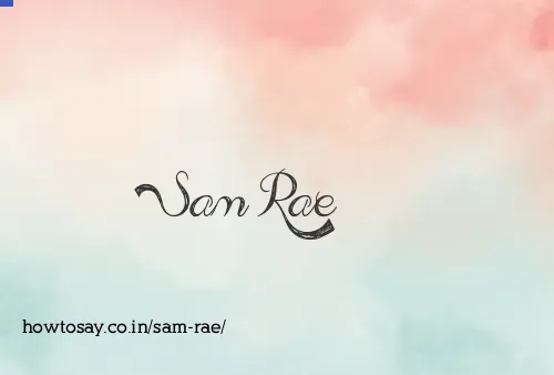 Sam Rae