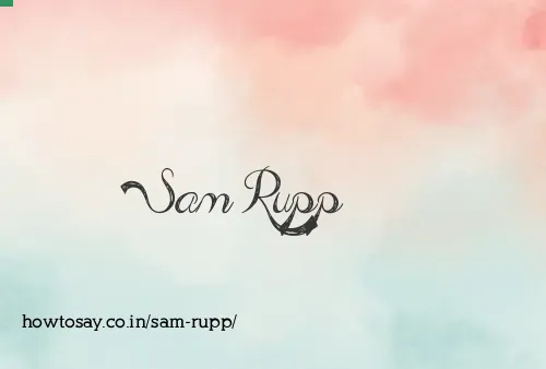 Sam Rupp