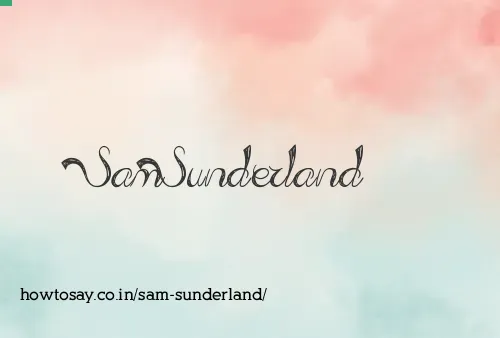 Sam Sunderland