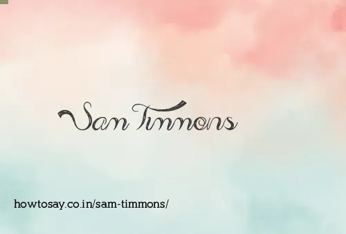 Sam Timmons