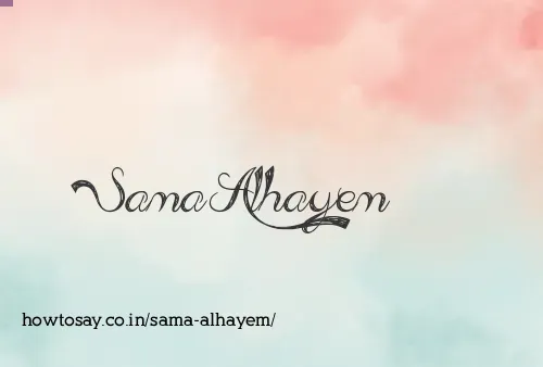 Sama Alhayem