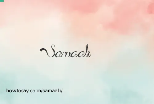 Samaali