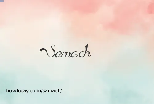 Samach