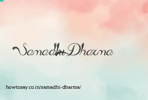 Samadhi Dharma