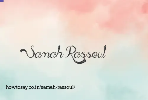 Samah Rassoul