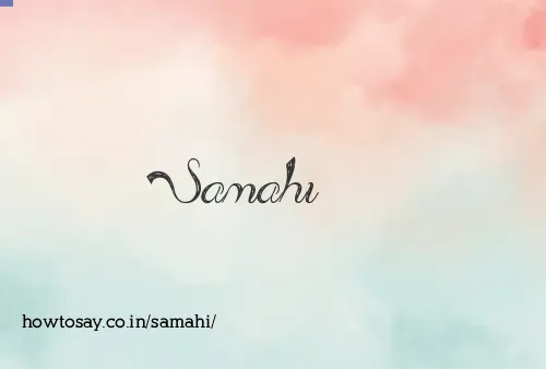 Samahi