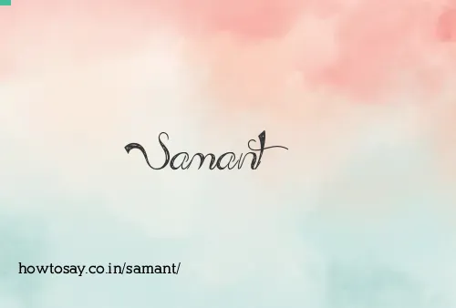 Samant