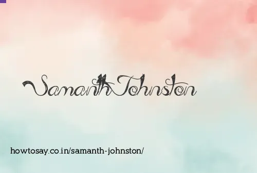 Samanth Johnston