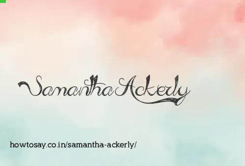 Samantha Ackerly