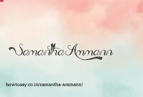 Samantha Ammann