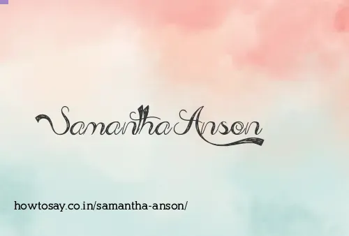 Samantha Anson