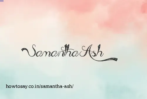 Samantha Ash