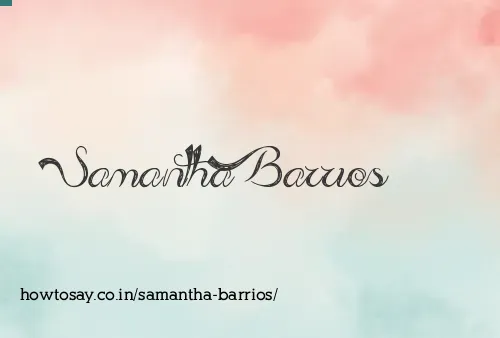 Samantha Barrios