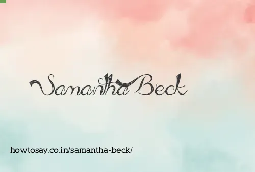 Samantha Beck