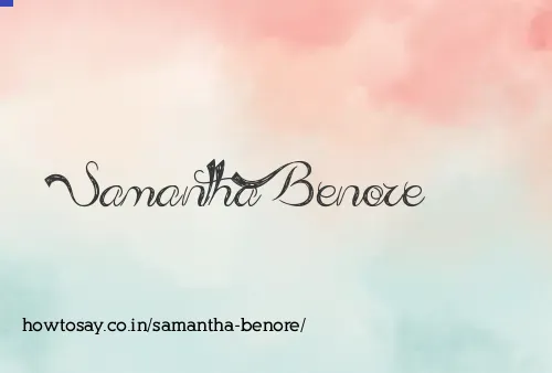 Samantha Benore