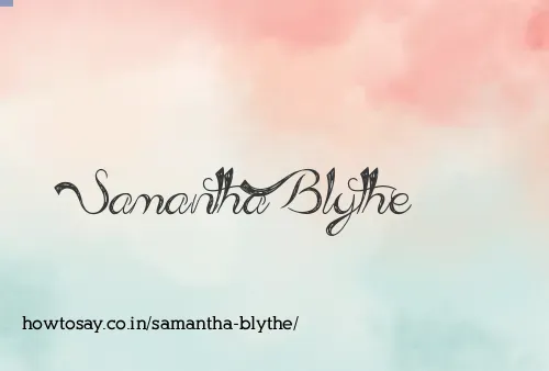 Samantha Blythe