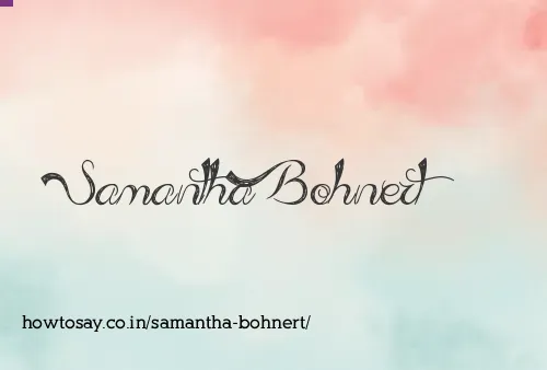 Samantha Bohnert