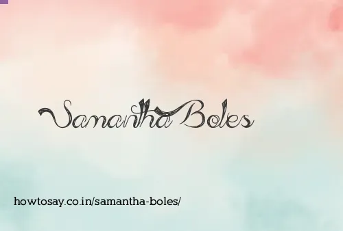 Samantha Boles