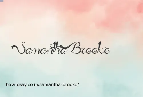Samantha Brooke