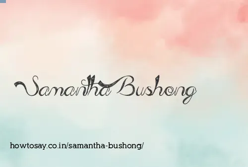 Samantha Bushong