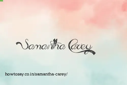Samantha Carey